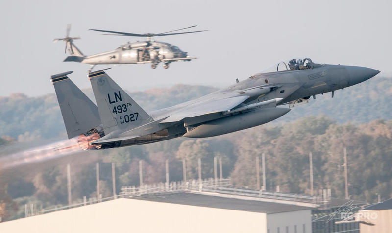 Illustration for article titled This Photo Tour Of The USAF's "Grim Reapers" F-15 Squadron Will Give You Shivers